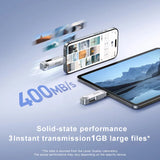 Lexar JumpDrive Solid State Dual Drive D50E USB 3.2 Type-C Flash Drive Max 400Mb/s Read 128G 256GB Pendrive for iPhone 15 Tablet