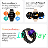 2023 New 466*466 HD Resolution Smart Watch Ladies Heart Rate Blood Pressure Multifunctional 100+ Sport Men Waterproof Smartwatch