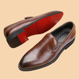 Loafers Square Toe Red Sole Slip-On Wedding Shoes for Men Handmade Mens Dress Shoes Free Shipping Size 38-48