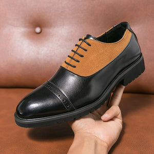 Retro Men Brogue Shoes Lace Up British Business Shoes Men Oxfords Shoes Luxury Brand Casual Shoes Men Dress Shoes Zapatos Hombre