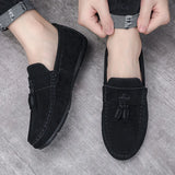 Loafers Men Big Size Leather Moccasins Casual Shoes Mens Driving Shoes Outdoor Slip on Men Shoes