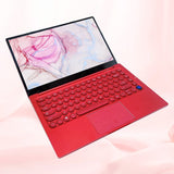 2023 4K Woman Pink Laptops Win11 Office Business 14&quot; Notebook Netbook Intel Celeron N5095 16GRAM+1TB WiFi Color Backlit Keyboard