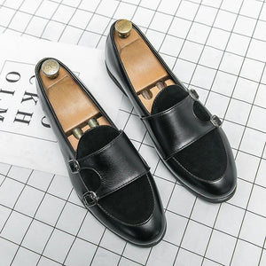 Luxury Leather Loafers Men Casual Shoes 2023 Fashion Pointed Slip on Italian Moccasins Brand Business Dress Shoes Free Shipping