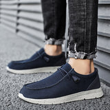 Large Size Outdoor Mens Casual Shoes Denim Canvas Shoes Vulcanize Shoes Fashion Designer Breathable Walking Men Sneakers Loafers