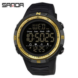 SANDA 6014 New Fashion Military Men's 50M Waterproof Sports Watch for Male LED Electronic Digital Wristwatches Relogio Masculino