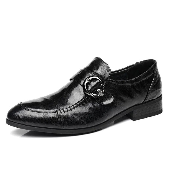 Men Dress Shoes Patent Leather Brogue Shoes for Male Formal Wedding Party Office Shoes Men Oxfords Business Shoes