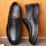 Handmade Genuine Leather Shoes for men Casual Soft Rubber Loafers Business dress Shoes Casual Plus Velvet Spring Autumn Luxury