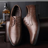 Elegant Mens Wedding Dress Shoes Men Leather Casual Breathable Oxford Shoe With Heel Business Social Shoe Male Dress Shoes