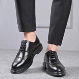Italian Dress Mens Shoes Oxford Men Casual Luxury Designer Office Pointed Toe Black Corporate Wedding Shoes for Men 2023