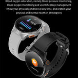ChiBear 2023 New ECG+PPG Bluetooth Call NFC Smart Watch Men 1.39 Inch display Sports Fitness Tracker Waterproof Mans Smartwatch