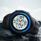 Eillysevens Men's Sport Casual Led Watches Men Digital Clock Multi-functional Rubber Man Military Electronic Watch Reloj Hombre