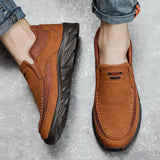 Men Leather Casual Shoes Breathable Loafers Men Sneakers 2022 New Male Comfortable Leather Flat Footwear Sneakers Men Shoes