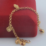 4 Style Babies Cute Toy Jewelry Yellow Gold Color Fruit Heart Baby Bracelet Chains