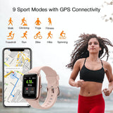 Fitpolo Smart Watches for Women Men, Smart Watch for Android Phones and iOS Phones, IP68 Swimming Waterproof Fitness Watch