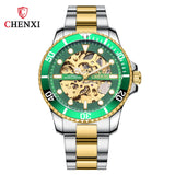 CHENXI Watch Men Luxury Gold Skeleton Watches Waterproof Shockproof Automatic Mechanical Wristwatches Men Best Gift Reloj Hombre