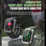 C20 Military Smart Watch Men Carbon Black Ultra Army Outdoor Multi-function Sport Smart Bracelet Waterproof Bluetooth Smartwatch