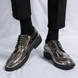 Men's Social Shoes Designer Style Dress Shoes for Men Patent Leather Casual Leather Shoes Plus Size for Men Fashion Party Shoes