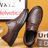 Genuine Leather shoes Men Loafers Slip On Business Casual Shoes Classic Soft Moccasins Hombre Breathable Footwear Men Flat Shoes