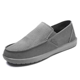 Men's Classic Canvas Casual Lazy Shoes Moccasin 2022 Fashion Slip On Loafer Washed Denim Vulcanized Flat Shoes zapatillas hombre