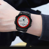 Watch Men Student Creative Astronaut Dial Stopwatch LED Display Wristwatches Outdoor Sport Waterproof Watches