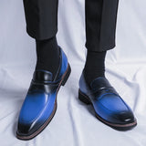 New Loafers for Men Business  Square Toe Slip-On Mens Dress Shoes Handmade Shoes for Men with Free Shipping Size 38-47