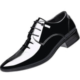 Men Shoes Patent Leather Formal Shoes Autumn Luxury Business Oxford Leather Breathable Plus Size48 Man Office Wedding Flats Male