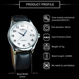 Winner Business Minimalist Watch for Men Retro Classic Calendar Design Top Brand Automatic Mechanical Watches Black Leather Belt