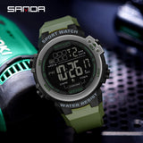 Sanda Top Brand New Men's Watches Outdoor Sport Military Digital Watch 50m Waterproof Wristwatch For Men Clock Relogio Masculino