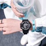 Cool Luminous Men Sport Watch High End Silicone Strap Military Wrist Watch Led Calendar Waterproof Digital Watches