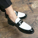 Men Penny Loafers Split Leather 38-46 Size Breathable Fashion Black Shoes Soft Outdoor Casual Summer Mules Dress Walking Flats