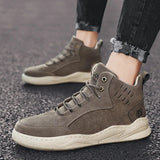 Men's Sports Shoes High Top Board Boots 2023 New Youth Casual Shoes Versatile Wearable Boat Shoes Tactical Mountaineering Boot