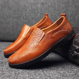 Italian Male Driving Shoes 2023 Genuine Leather Formal Lofers For Men Luxury Brand Slip On Casual Moccasins Chaussure Homme 47