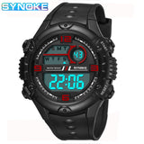 SYNOKE Multifunction Men's Sports Watch LED Digital Watch Big Dial Waterproof Luminous Men Sport Watch Electronic Watches