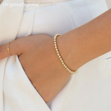 Handmade Gold Beads Bracelet 14K Gold Filled Bracelet Gold Jewelry Boho Bracelets Vintage Boho Women Jewelry