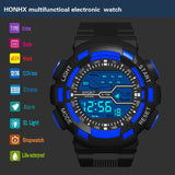 Luxury Men Digital Watch Led Alarm Date Sports Multi Function Fashion Seven Colors Colorful Luminous Electronic Watch Relogio