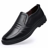 Men's Leather Shoes Loafers Casual Shoes Non-slip Sneakers Male Dress Shoes Light Breathable Flats Summer Comfortable Footwear