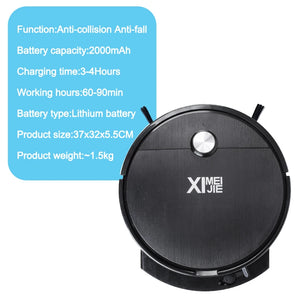 2800PA Sweeping Robot Vacuum Cleaner Smart Remote Control Wireless Floor Sweeping Clean Machine Dry&Wet For Home Vacuum Cleaner