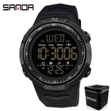 SANDA 6014 New Fashion Military Men's 50M Waterproof Sports Watch for Male LED Electronic Digital Wristwatches Relogio Masculino