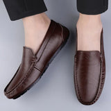 Genuine Leather Men Casual Shoes Luxury Brand Mens Loafers Moccasins Breathable Slip on Italian Driving Shoes Chaussure Homme