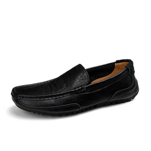 Men's luxury leather shoes, casual driving shoes, men's anti-skid large leather shoes men casual shoes  dress shoes men