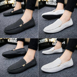 2022 New Men's Flat Loafers Comfortable Casual Shoes Breathable Slip-On Soft Driving Shoes Light Moccasins Hombre Men Lazy Shoes