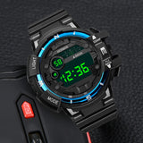 Fashion Men Waterproof LED Digital Date Military Sport Rubber Quartz Watch Alarm relogio masculino watch men часы мужские