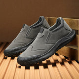 Men's Outdoor Work Shoes Comfortable Sports Shoes Breathable Men's Casual Shoes Handmade Leather Men's Versatile Driving Shoes