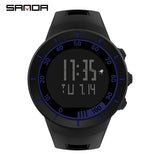 2023 New Fashion SANDA Military Sports Led Digital Electron Big Dial Silicon Student Man Gift Waterproof Wrist Watches