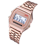 UTHAI W20 Men's LED Electronic Watches Steel Band Original Sufeng For Casey Watch Multifunctional Wristwatches clock