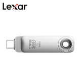 Lexar JumpDrive Solid State Dual Drive D50E USB 3.2 Type-C Flash Drive Max 400Mb/s Read 128G 256GB Pendrive for iPhone 15 Tablet