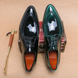 Handcrafted Men's Wingtip Oxford Shoes Leather Brogue Dress Shoes Classic Business Formal Shoes Man Formal Social Business Shoes