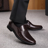 Luxury Business Oxford Leather Shoes Men Breathable Rubber Formal Dress Shoes Male Office Wedding Flats Footwear Mocassin