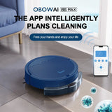 Robot Vacuum Cleaner Wireless Smart APP Remote Control Cleaning Machine Route Planning Water Tank Sweep Home Intelligent Sweeper