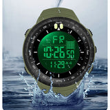 SYNOKE Watch Outdoor Sports Multifunctional Waterproof Shock Resistant Large Screen Display Luminous LED Digital Watch For Men